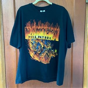 Vintage 1998 Pantera Hell Patrol Tour T-Shirt Size XL Great Condition